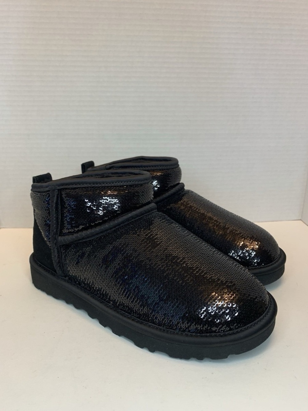 UGG Classic Ultra Mini ‘Mirror Ball Black’ Boots Size 9